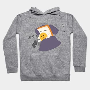 Sleeping couple What The Egg Hoodie